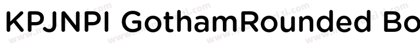 KPJNPI GothamRounded Book字体转换